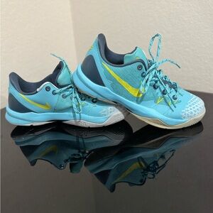 Nike Aqua and Yellow Athletic Shoes